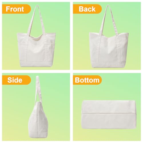 Bolso tote personalizable de lona gruesa Muka, con logo personalizado y asa para hombro miniatura 7