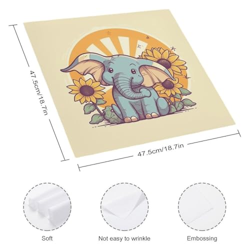 Servilletas de Tela Cuadradas Blancas Pack 4 miniatura 2