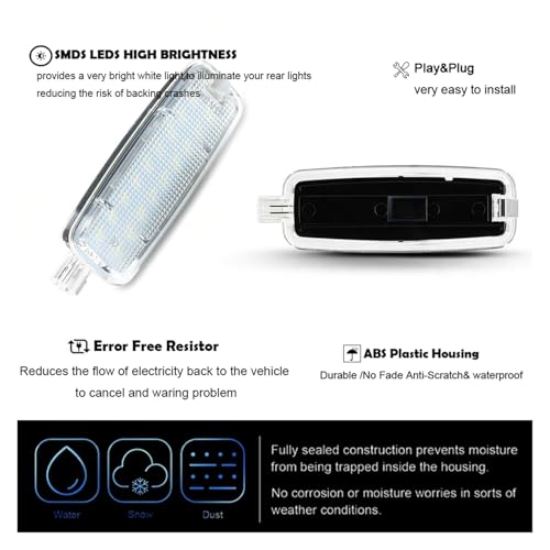 Luz de lectura de techo LED para Audi A3 A4 y A6 interior 6