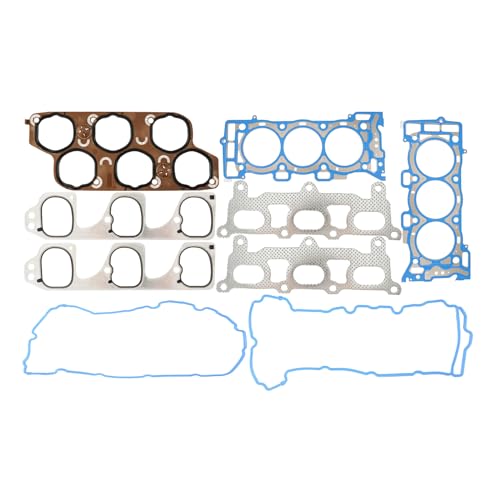 Image of KAX Engine Cylinder Head Gasket Set Compatible with Pontiac G8 2008-2009 3.6L V6, Head Gasket Kit, OE# ES72274, HS26376PT-3, GS33676