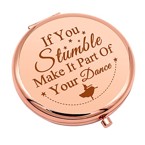Inspirational Gifts Dancer Gift for Women Compact Makeup Mirror for Dance Lover...