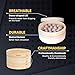 Helen's Asian Kitchen Bamboo Food Steamer with Lid - 100% Natural Bamboo - Basket Steamers for Cooking Dumplings, Dim Sum, Veggies, Fish, Meat - Preserve Nutrients & Flavors - 10-Inch