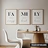 House 52 Family Set of 3 A4 Prints – UNFRAMED Black and White Quote Wall Art, Home Decor Posters for Living Room, Hallway or Bedroom #2