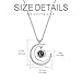 SOULMEET Sterling Silver Moon Necklace with I Love You in 100 Languages Projection Jewelry Gifts for Wife Mom Adults (Backwards text projection)