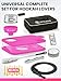Shisha Hookah Set with Everything – Pink Hookah Kit with LED Base, Easy Setup, and Large Cloud Performance Hookah Machine - Premium Portable Hookah Set for Travel