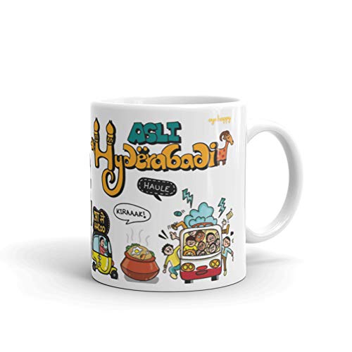 Buy Oye Happy Asli Hyderabadi Hyderabad City Premium Coffee Mug