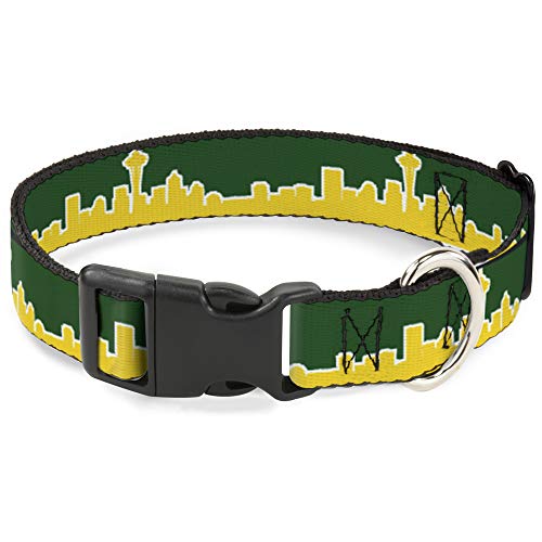 Collar Seattle Skyline Buckle Down ajustable de 6 a 9 pulgadas clip de plástico 2
