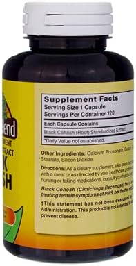 Miniatura 8 de Nature's Blend Negro Cohosh CP 160MG 120, 079854012132
