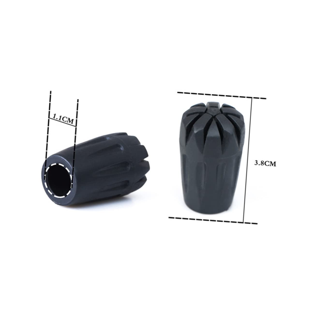 Milisten Ensemble D'embouts De Bâtons De Trekking Randonnée Poteaux Trekking Accessoires Embouts De Rechange pour Bâtons De Trekking Couverture De Bout De Caoutchouc