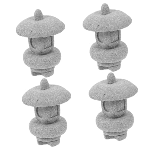 Accessoires de jardin pagode miniature zen et sculpture décorative extérieure en pierre