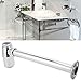 Bathroom Sink Basin Waste Pipe Copper Sink Pipe Trap Drain Kit Easy Installation No Tools Needed Smooth Interior Anti Clogging Function Durable Copper Stainless Steel Material For
