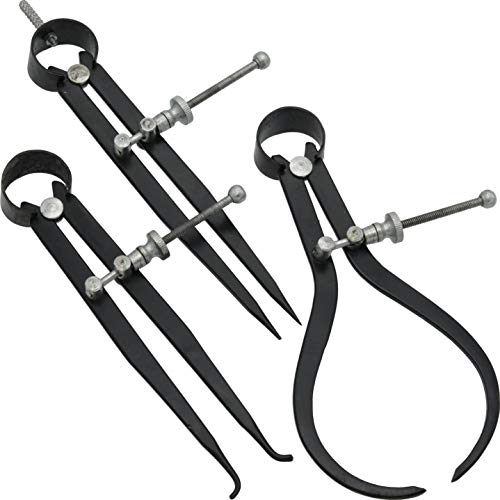 3 Inside Outside Divider Calipers Machinist Tool Set 6" #TOP14