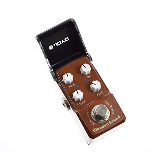 JOYO JF-323 - Mini pedal de efectos de guitarra acústica con sonido de madera
