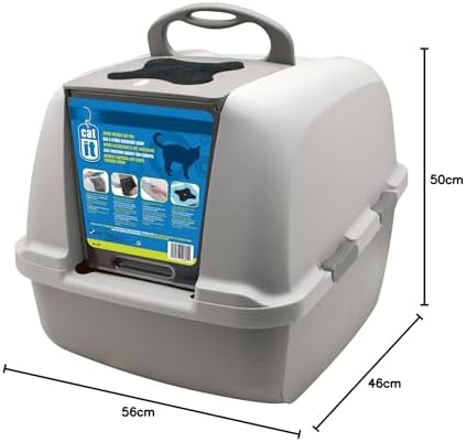 Catit Kapalı Kedi Tuvalet Kabini (57x46x43) - Görsel 6