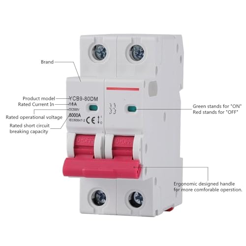 Circuit-breakerYCB9-80DM-2P-DC-MCB-6kA-500V-Mini-Circuit-Breaker-16A-20A-25A-32A-40A-50A-DC-1Pcs-Size-2-Color-6A-Color-10A-Size-2