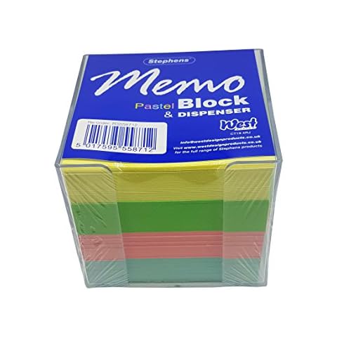 Stephens 558712 Memo Block - Pastel Cover