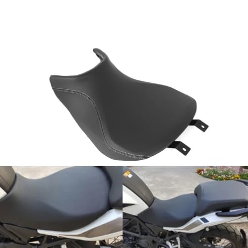 Selle moto noir rétro vintage pour TRK502 assise rabaissée finition haut de gamme