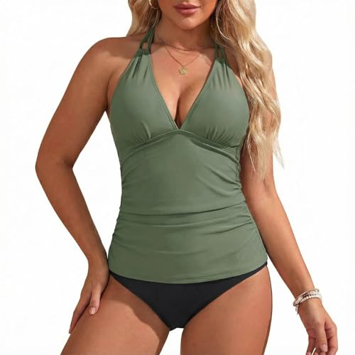Tankini floral deux pièces dissimulant le ventre avec confort