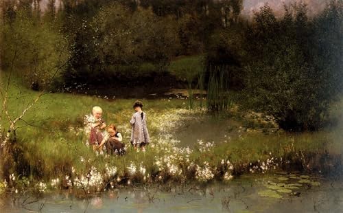 Tableaux Modernes Emile Claus Cueillir des fleurs 60x90cm art mural