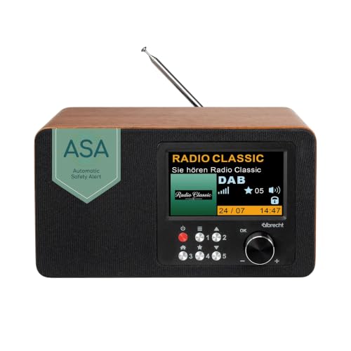 Albrecht DR 863 Radio numérique Mono, Dab+/FM, Grand écran Couleur 4,3", ASA