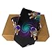 MZERSE Fashion Neckties Mens Shirt Uniform Skinny Tie for Business Holiday Necktie Purple Galaxy Trippy Space Astronauts