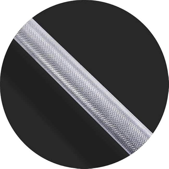 Olympic Bar for Weightlifting and Power Lifting Barbell, 700-Pound Capacity (6 Feet, Silver)