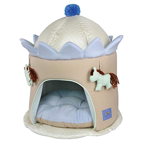 Casinha Carrossel Bonito para Cães, Tamanho U, Azul