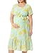 Produktbild MAMALICIOUS Damen Mlmayse Ss Woven UNK Dress Kleid, Mehrfarbig (Eggshell Blue AOP: Snapdragon), 40 (Herstellergröße: L)