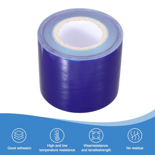 Image of PATIKIL Removable Protective Film Tape, 4.7 Inch x 656 ft PE Surface Protective Scratch Film Tape Roll for Furniture Electrical Appliances Plastic Hardware Low Stickiness, Blue