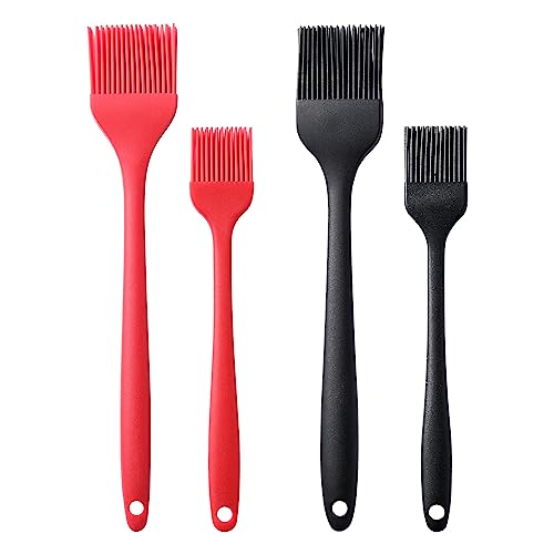 image for Yizerel 4 Pack Silicone Basting Pastry Brushes, Oil Brushes Heat Resis