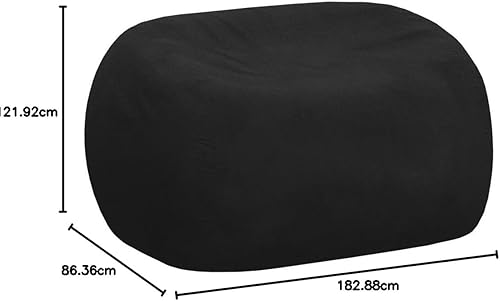 Miniatura 104 de Cozy Sack - Sillón de puff: Gran bolsa para muebles de espuma viscoelástica de 6 ft y tumbona grande – sofá grande con funda de microfibra suave