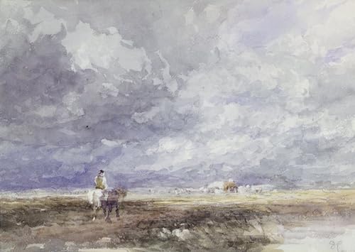 Peinture murale Aller au Hayfield David Cox toile abstraite