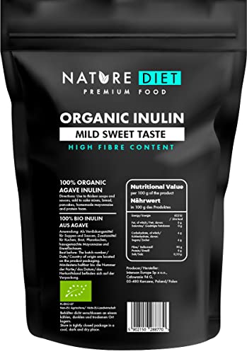 Nature Diet - Inulina ecológica de agave 1000g | Prebiótico natural Cover
