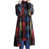 ［chunatch］タートルネック ゆったり 長袖 チェック チュニック プルオーバー ミドル丈 Aライン ミモレ ミモレ丈 前開き 襟つき 膝下 体型 カバー 柔らか やわらかい 薄め ふんわり フンワリ シフォン オシャレ カワイイ 可愛い キレイメ 綺麗 セクシー 上品 清楚系 お出かけ フォーマル デート パーティ 入学式 二次会 発表会 旅行 春服 紺色 わんぴ ネイビー A04-NAL