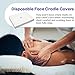 100PCS Upgrade Disposable Face Cradle Covers, Medical-Grade, Ultra Soft, Luxurious, Non-Sticking Massage Face Covers, Large Disposable Headrest Covers for Massage Tables and Massage Chairs
