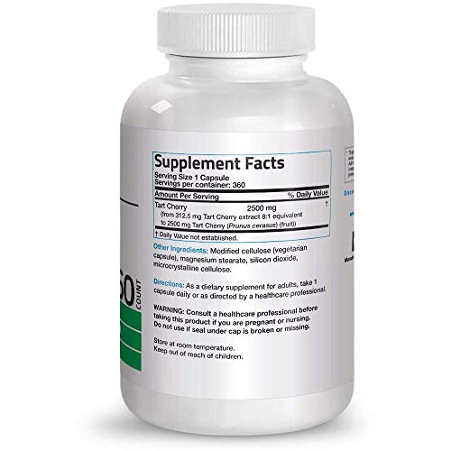 Bronson Vital 3 Joint Solution® Clinically Proven Liquid Knee Relief Supplement + Tart Cherry Extract 2500 Mg Vegetarian Capsules #TOP4