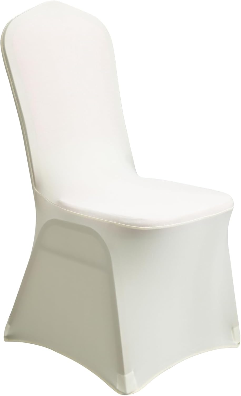 Spandex Chair Cover - Stretchable Universal Dining Chair Slipcover - Fits Most Chairs, Elastic Washable, Wrinkle-Resistant -Modern Solid Color for Home,Wedding,Banquet,Party,Hotel (100, ivory, M)