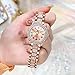 OLEVS Women Watch Bling Diamond Ladies Watch for Women Luxury Rose Gold Fashion Dress Female Watches Stainless Steel Waterproof Wrist Watch