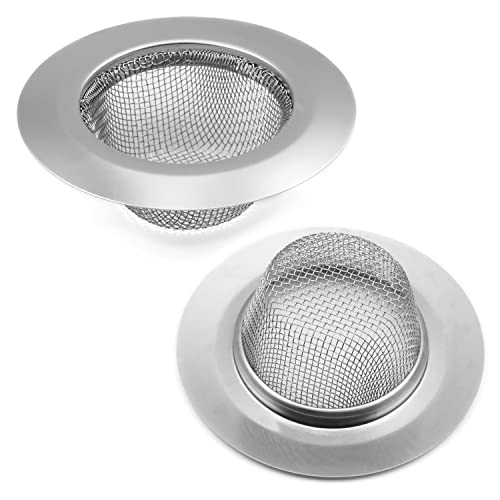 Colador para fregadero de acero inoxidable 90mm 2 piezas