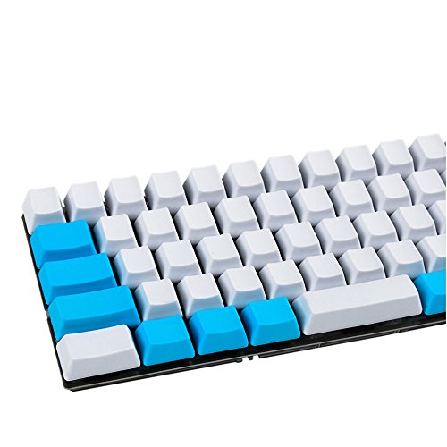 【美品】 YMDK　Minilaレイアウト　XDAキーキャップ付き Amazon.co.jp: YMDK ホワイト ブルー ミニラ キーセット 厚手 PBT OEM