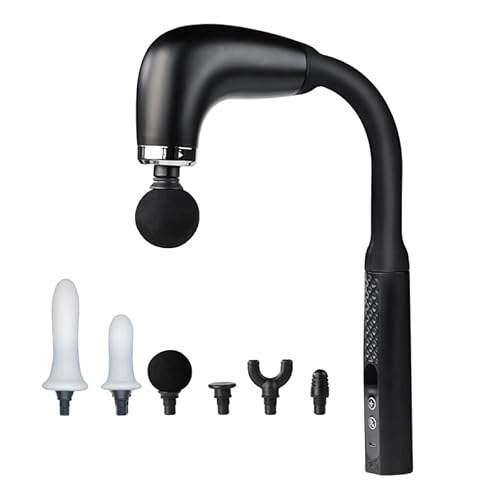 CYCMIA Handheld Cordless & Rechargeable Back Massager - Quiet - Full Body Massage Device for Women, Aches Relief, Sports Recovery and Deep Relaxation