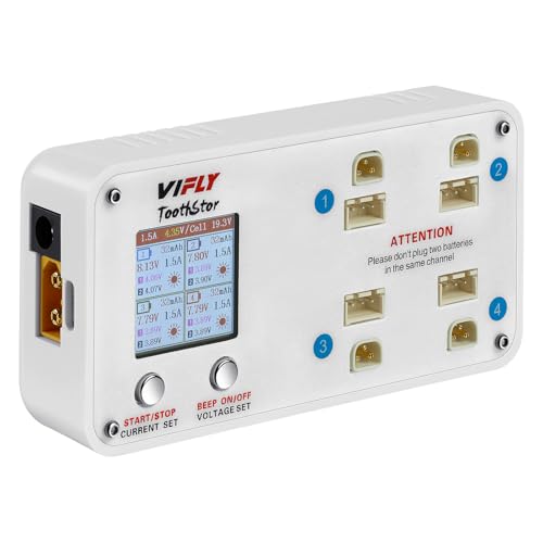 ToothStor 4 Ports 2S LiPo Battery Charger Storage Mode, RC