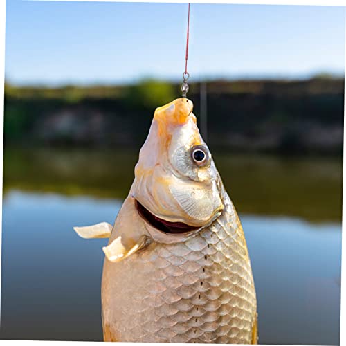 100 piezas líderes de pesca Toyvian con giratorios resistentes miniatura 6