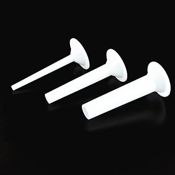 GSHLLO 3 Pcs Plastic Meat Sausage Stuffer Tubes Manual Sausage Maker Filler Tube Sausage Stuffing Making Funnel for Homeuse Cooking