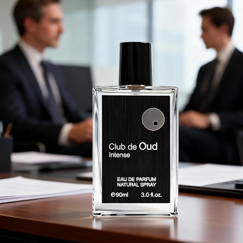Image of Club De Oud Intense Men's Cologne 3.0 Fl. Oz, Bold Intense Oud & Woody Notes, Modern Masculine Eau De Parfum