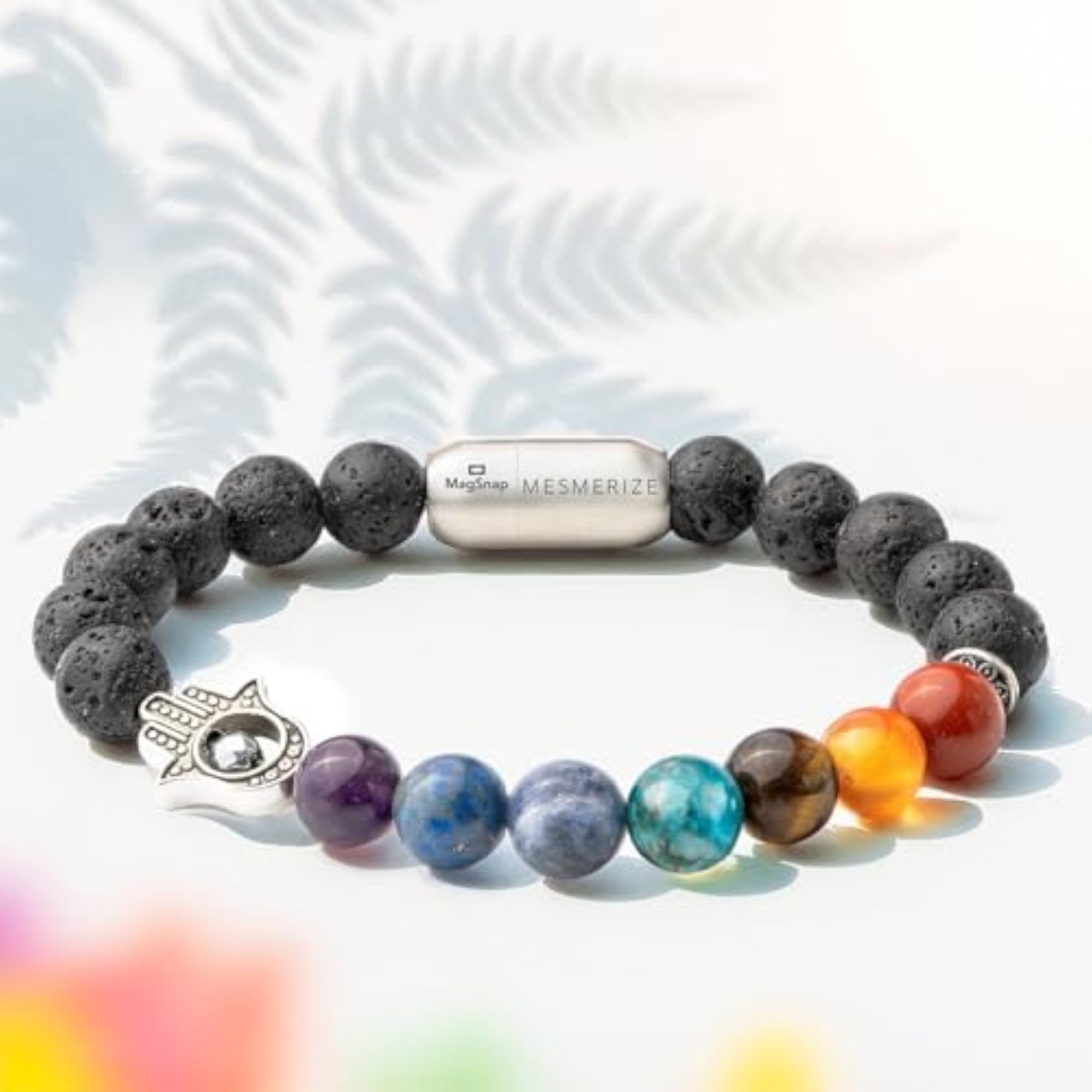 7 Chakra Healing Bracelet with Magsnap Closure, Spiritual Gift