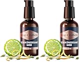 King C Gillette Bartvolumen-Serum für Manner — Serum mit Vitamin B Komplex und Koffein für Dickerer und Vollerer Bart, Bartpflege — 50ml (Packung mit 2)
