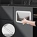 JTWWDM Cabinet Trash Can Wall Mounted Garbage Can Lid, Built-in Side Opening Waste Bin Cover, Easy to Balance Flap Waste Rotating, Stainless Steel Embedded Push Door,Build C