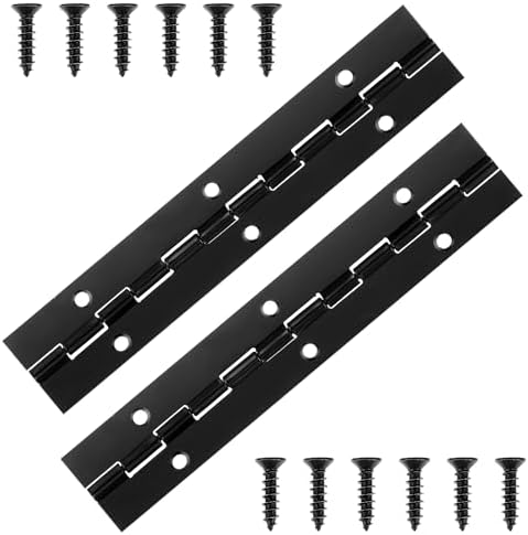 26 1/4 Inch Stainless Steel Piano Hinge - 16 Gauge, Polished Finish, With 26 Mounting Holes