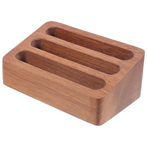 FUNOMOCYA 木製デスクトップ名刺ホルダー 卓上用カード収納ボックス 高耐久性ビジネスカードスタンド